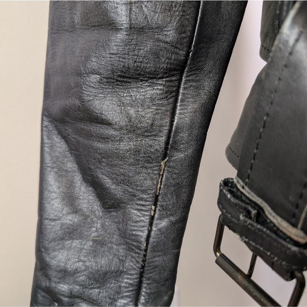 Vintage Force Leather Motorcycle Jacket - Picture 7 of 13